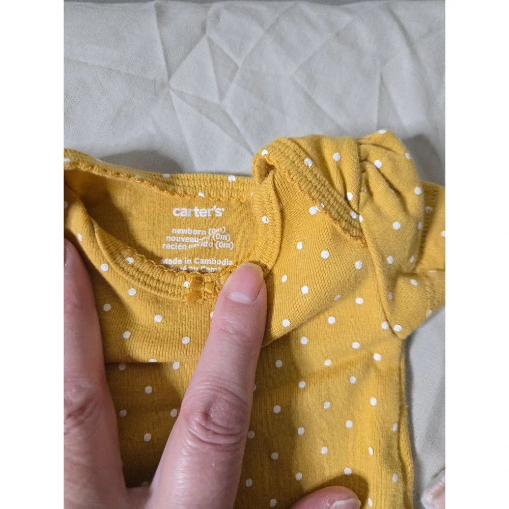 Carters‎ Baby Girl Newborn Outfit Lot Floral Polka Dot Bunny 3 Sets